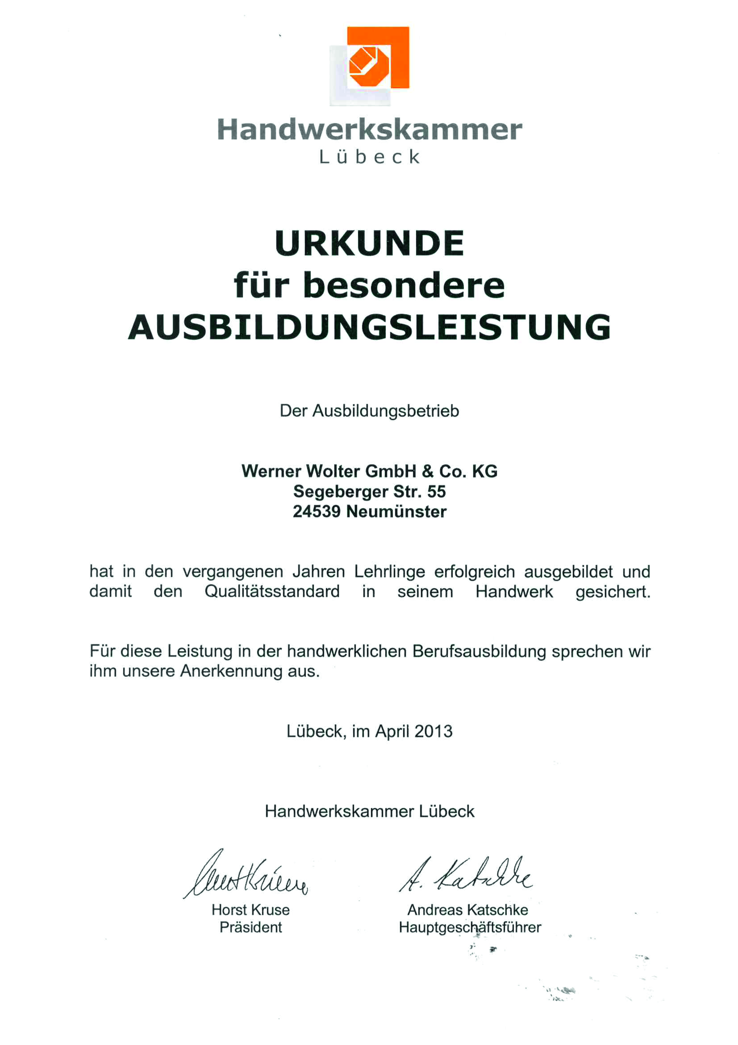 Wir bilden aus!